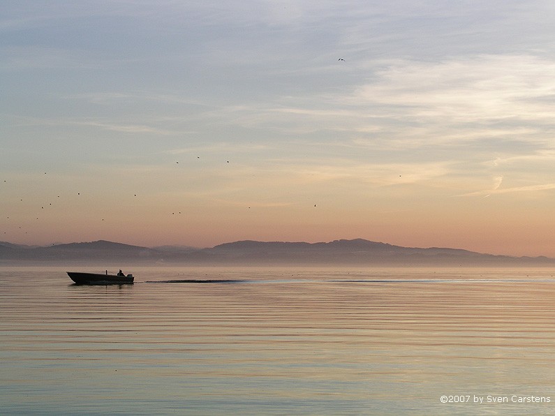 Fischerboot auf dem Bodensee