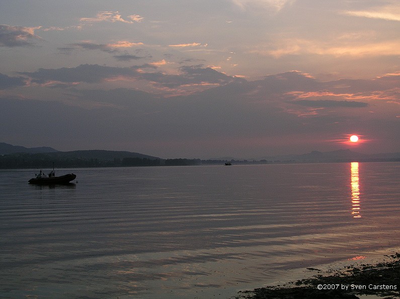 Sonnenuntergang auf der Reichenau 2
